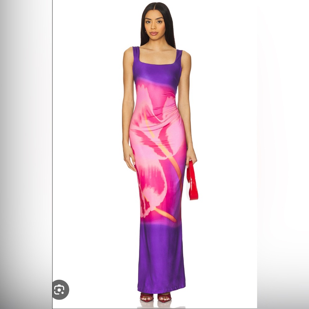 Runaway The Label Makiko Maxi Dress in Casanova